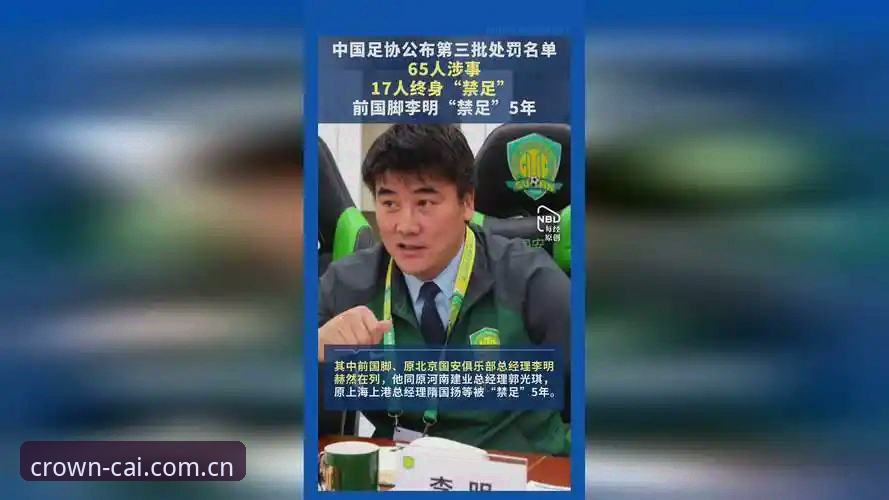 足球圈重磅整顿事件实用解读：中国足协第三批禁足名单深度分析及行业影响评估